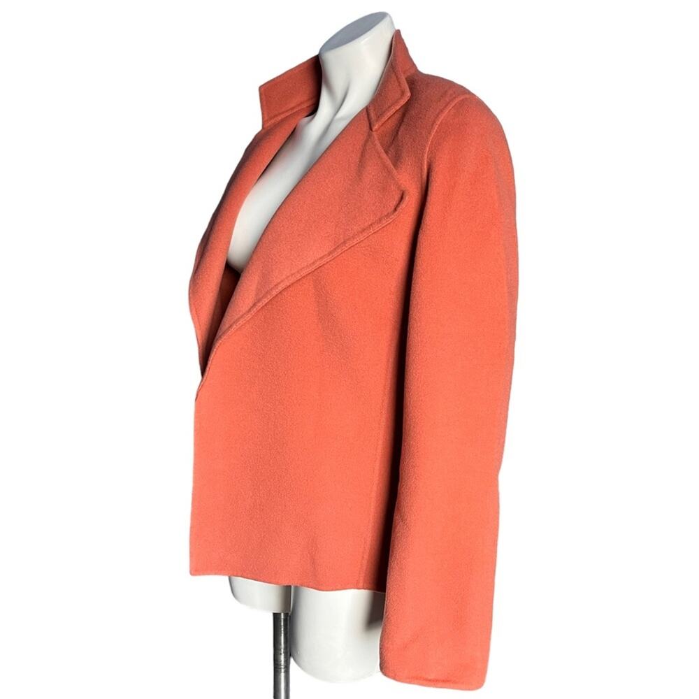 Linda Allard  X Ellen Tracy dusty rose open front wool jacket size 6 - Picture 4 of 9